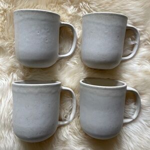 Anthropologie Jasper Portuguese Stoneware Mug Set of  4